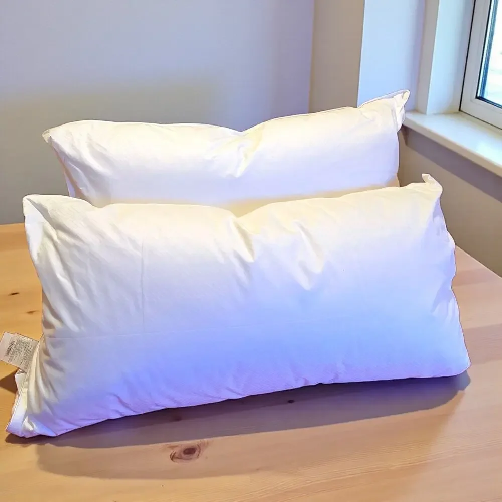 Restoration Hardware Bedding Essentials King All-Down Pillow Pair Firm Support